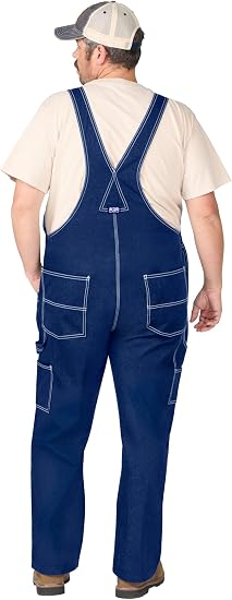 Liberty Big Smith Men's Rigid Denim Bib Overall - Denim - Size 52x32