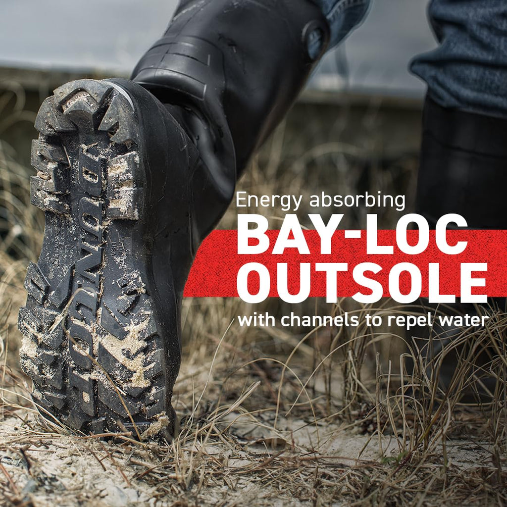 Dunlop Chesapeake 14" Safety ST - Steel Toe Waterproof Work Boots – Black - Size: Men 9M/Women 11W