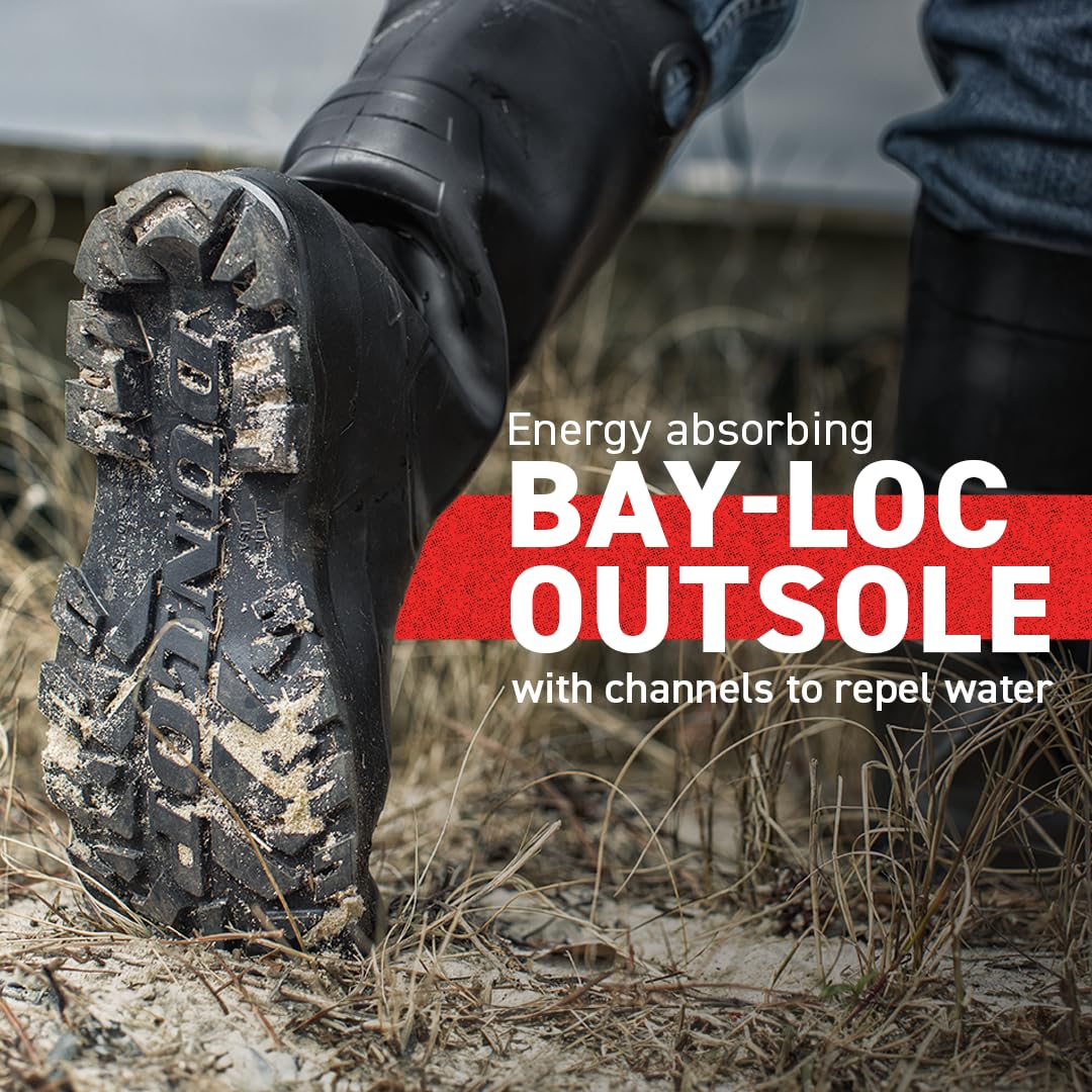 Dunlop Chesapeake 14" Safety ST - Steel Toe Waterproof Work Boots – Black - Size: Men 9M/Women 11W