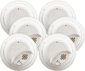 First Alert BRK SMI100-AC Hardwired Smoke Detector with Battery Backup - 6-Pack