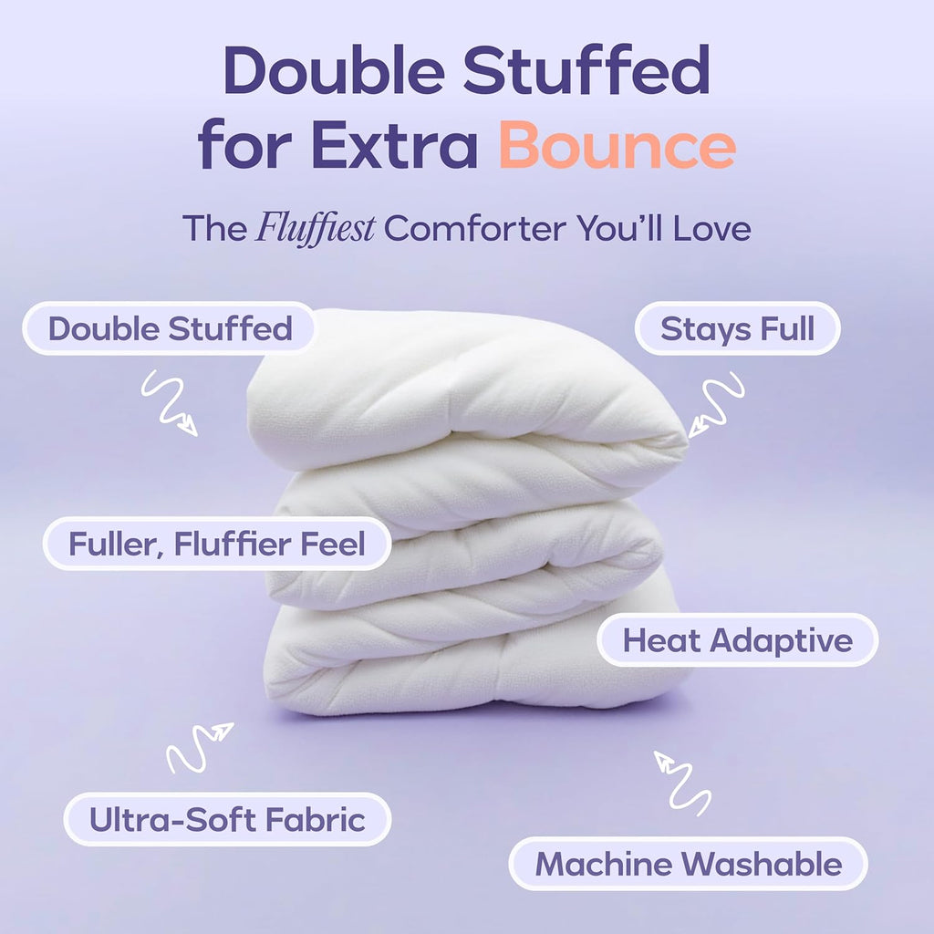 Mellow Marshmellow Comforter/Duvet Insert - White - King/Cal King