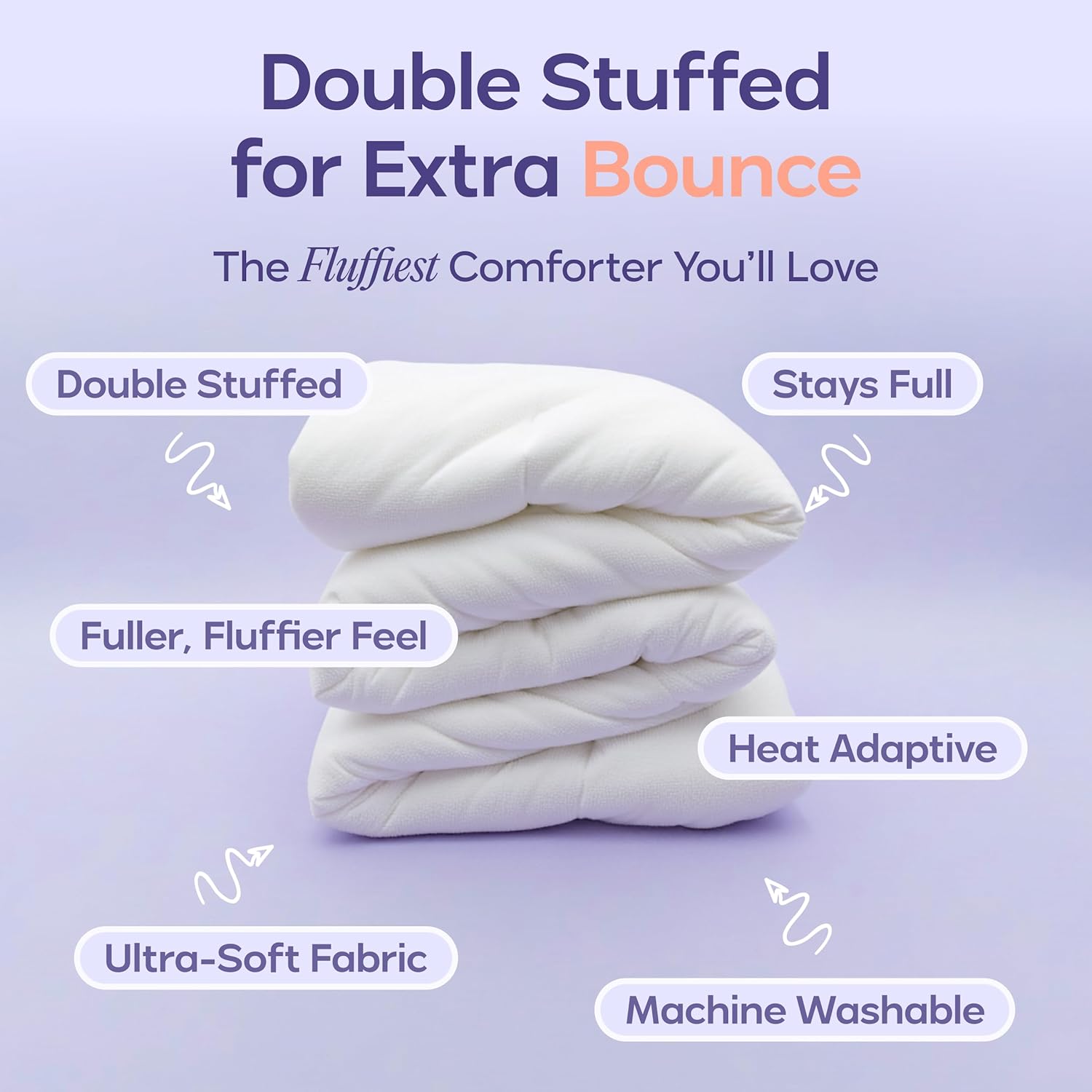 Mellow Marshmellow Comforter/Duvet Insert - White - King/Cal King
