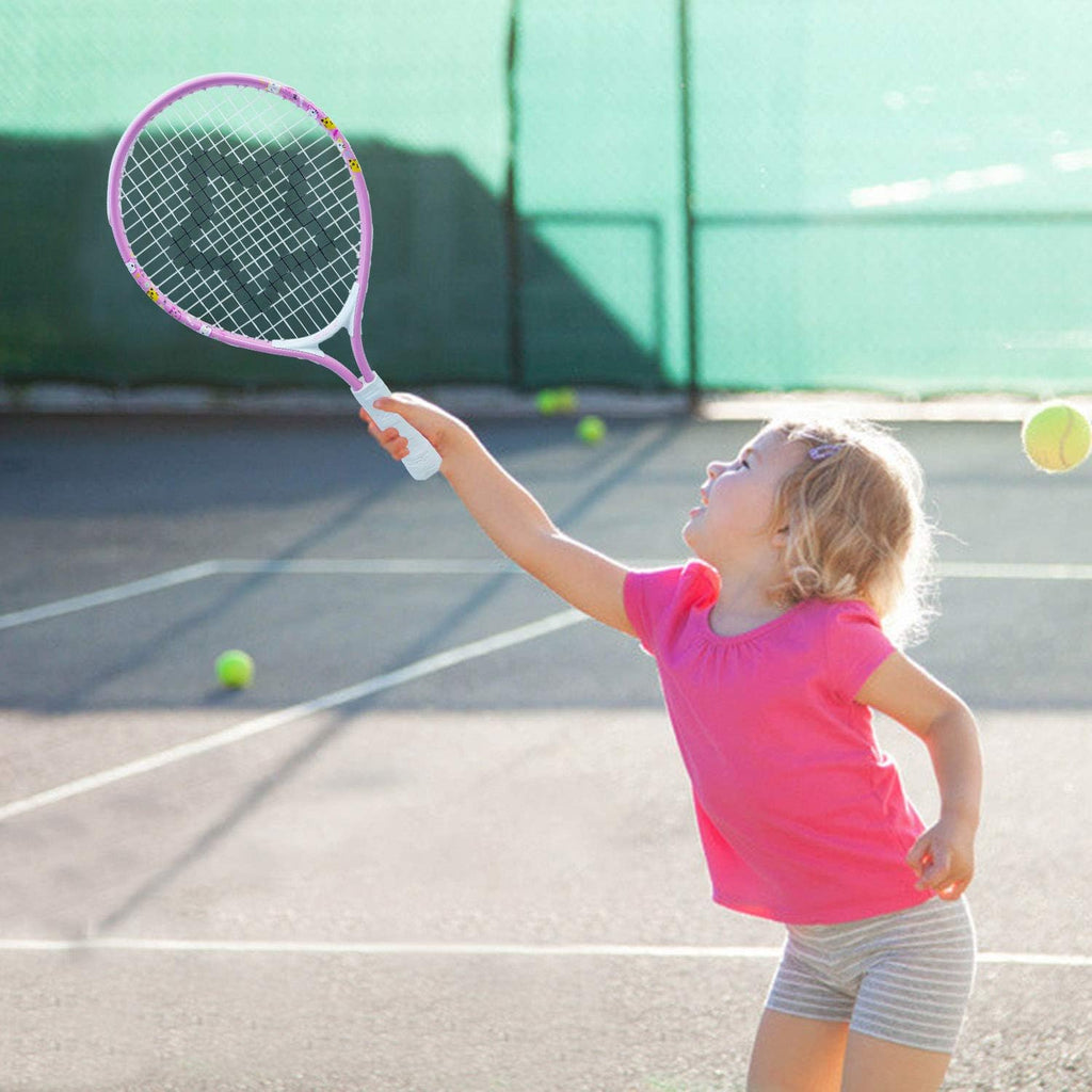 AMA SPORT Kids Tennis Racket for Junior Toddlers Starter Kit 17"with 420D Nylon Shoulder Strap Bag