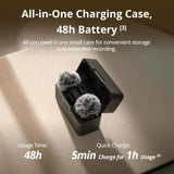 DJI Mic Mini (2 TX + 1 RX + Charging Case), Wireless Lavalier Microphone for iPhone/Camera/Android, Ultralight, Detail-Rich Audio, 48h Use, Noise Cancelling, Automatic Limiting, Vlog, Streaming
