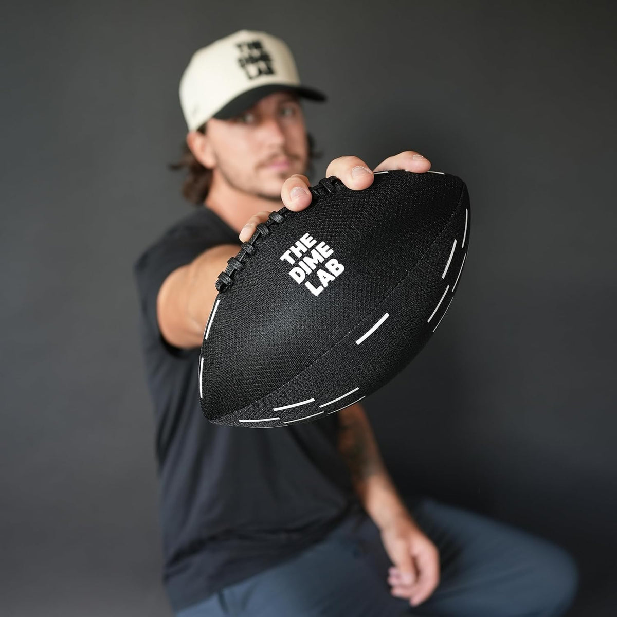 THE DIME LAB Water Football - Standard 10.5" Black/White