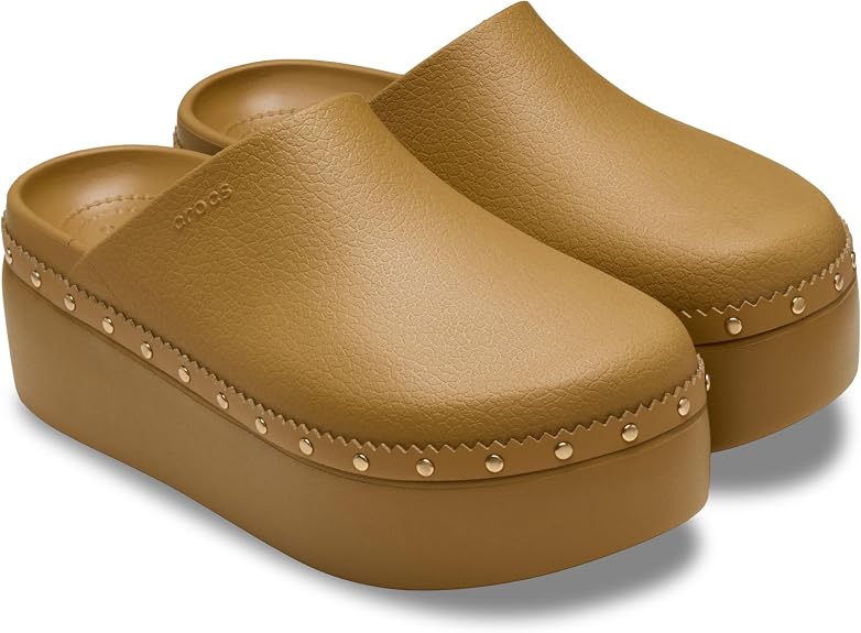 CROCS Women's Dylan Platform Clog in Umber - 9
