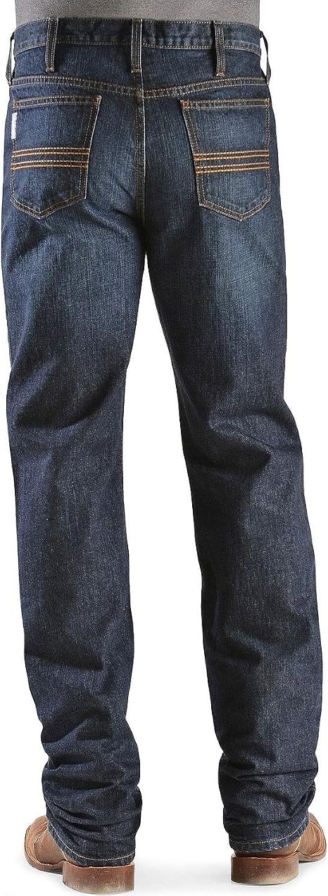 Cinch Men's Silver Label Slim Fit Jean, Dark Stone Wash, 33W x 32L