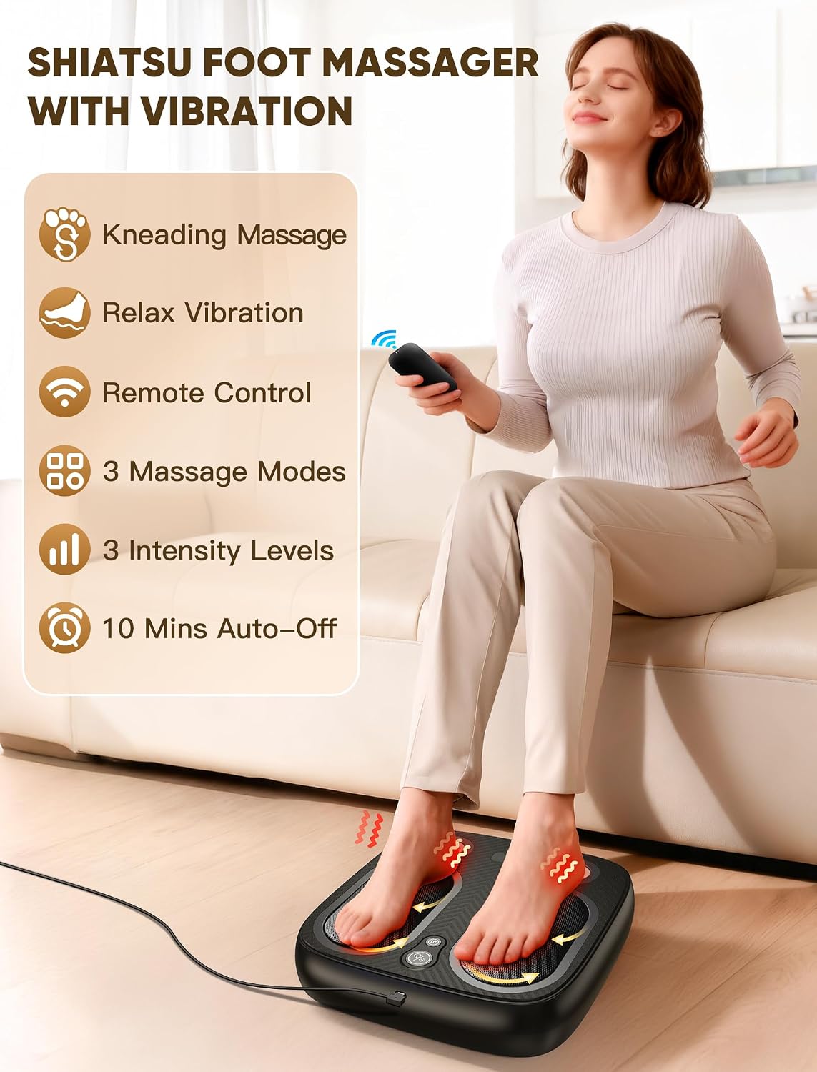 Foot Massager with Vibration for Plantar Fasciitis & Neuropathy
