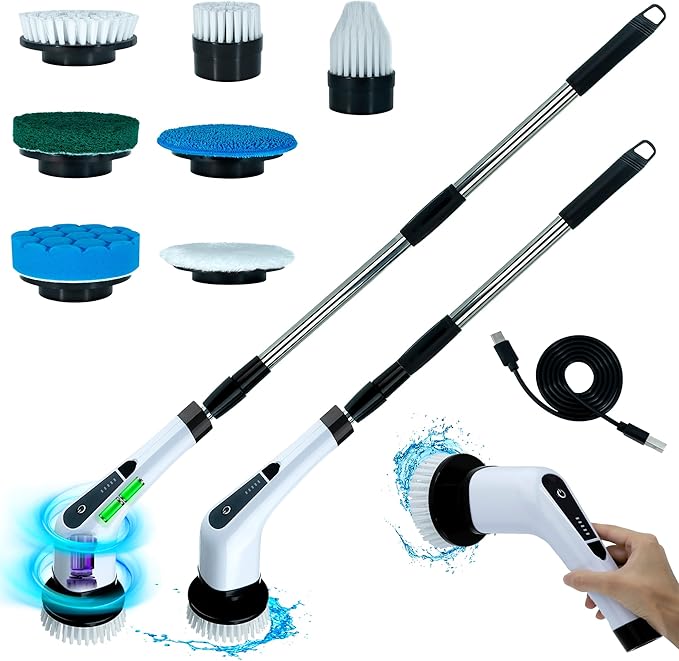 7 in 1 Electric Spin Scrubber 25W Model: A10