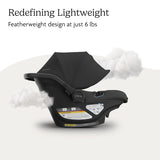 UPPAbaby Aria V2 | Lightweight Infant Car Seat in Jake (Charcoal/Black Leather)