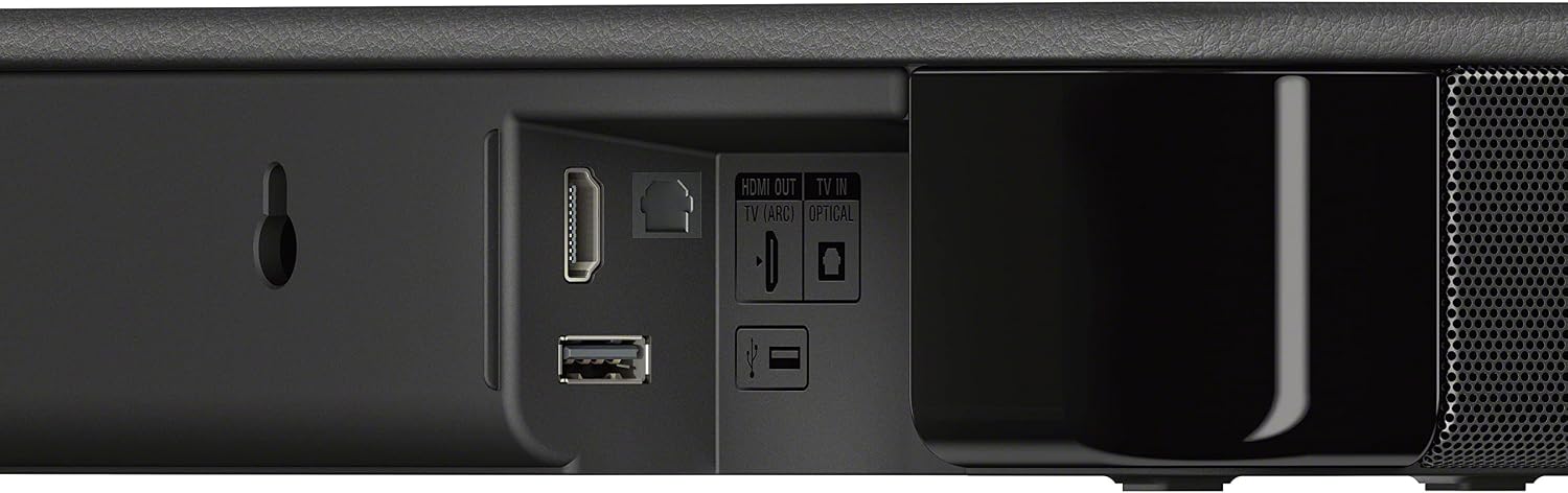 Sony S100F 2.0ch Soundbar with Bass Reflex Speaker, Integrated Tweeter and Bluetooth (HTS100F)