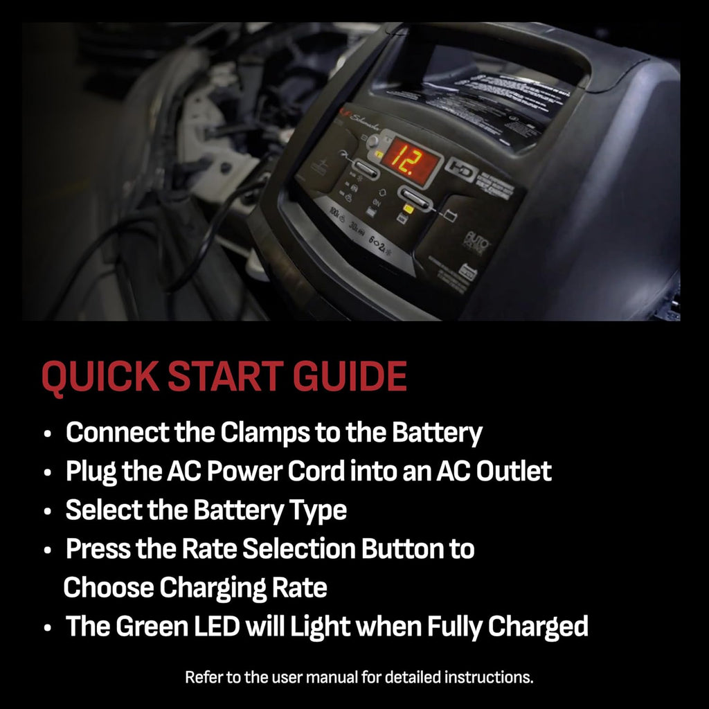 Schumacher Electric 6A Car Battery Charger and 100A Engine Starter, #SC1308L