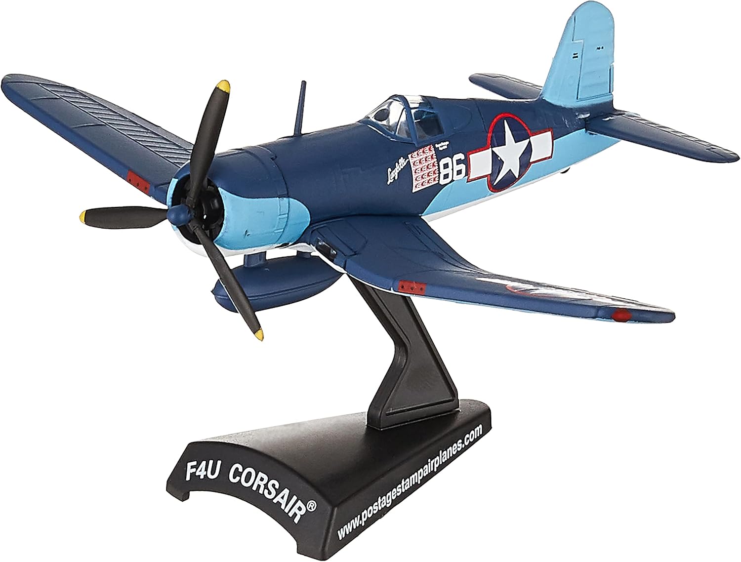Daron Postage Stamp F4U Corsair 1/100 Pappy BOYINGTON Ages 14+