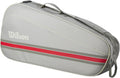 WILSON 2025 Team Tennis Racket Bags (Up to 3 Rackets) - Color : Oats/Red