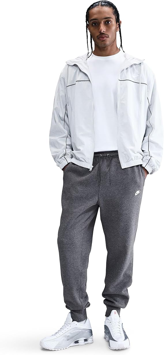 Nike Men's Club Joggers - Charcoal Heather - Large