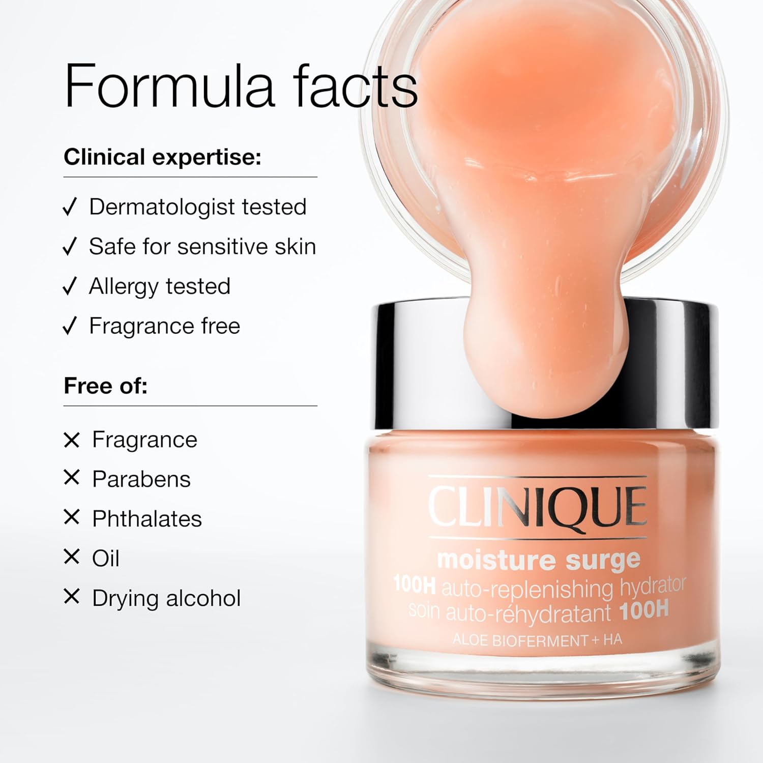 Clinique Moisture Surge 100H Auto-Replenishing Hydrator Oil Free Face Moisturizer 1 Oz.