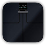 Garmin Index S2, Smart Scale with Wireless Connectivity, Measure Body Fat, Muscle, Bone Mass, Body Water% and More, Black