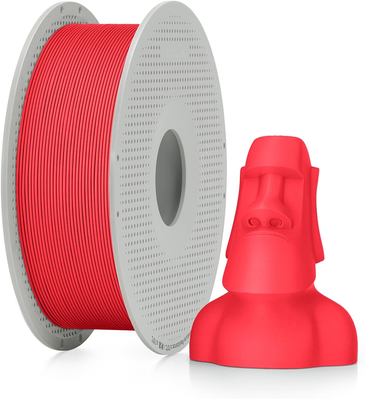 Bambu Lab PLA Matte 3D Printer Filament 1.75mm RFID 1kg with Spool, Scarlet Red
