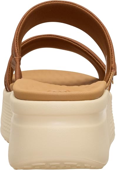 HEYDUDE Women's Austin Slide Classic - Platform Sandal in Cognac - 7