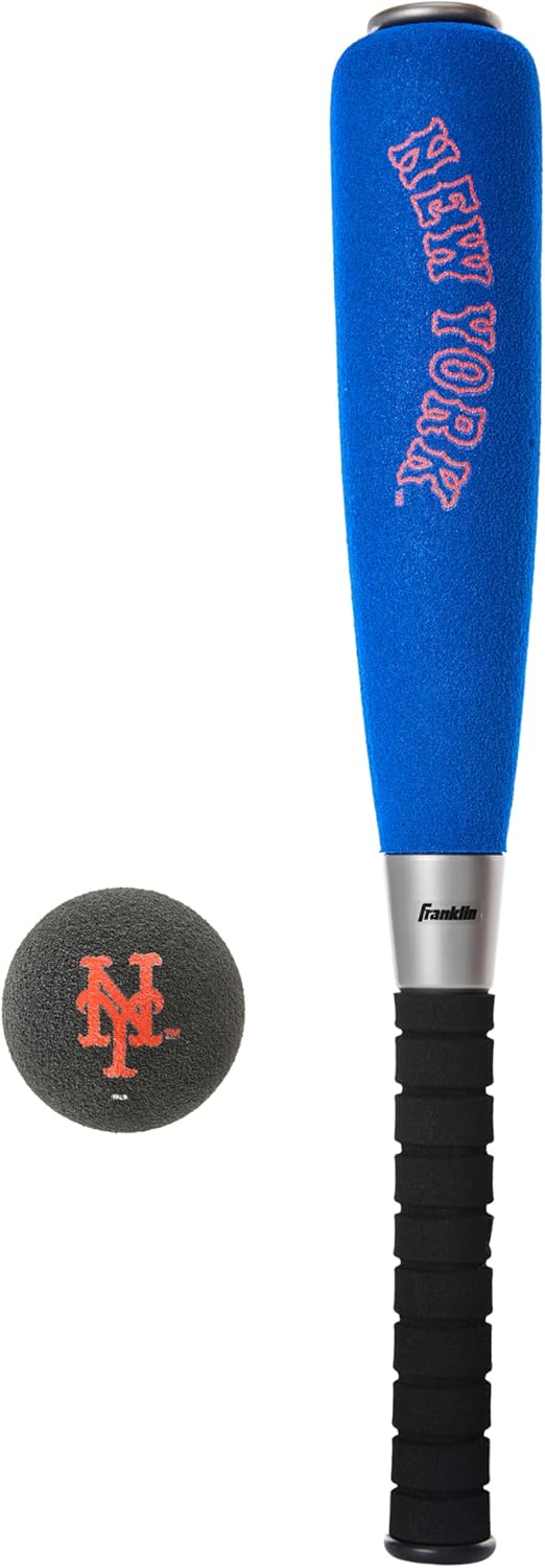 Franklin Sports MLB Jumbo Foam Baseball Bat + Ball Sets  NEW YORK METS