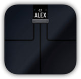 Garmin Index S2, Smart Scale with Wireless Connectivity, Measure Body Fat, Muscle, Bone Mass, Body Water% and More, Black