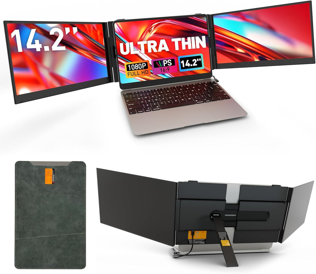 One Cable Connection Laptop Screen Extender Monitor Portable