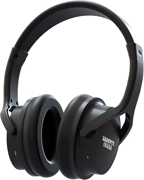 Own Zone by Sharper Image Over Ear TV Headphones, Wireless & Rechargeable, Compatible with TV, AUX, RCA, and Optimal Connections Transmits up to 100ft Range