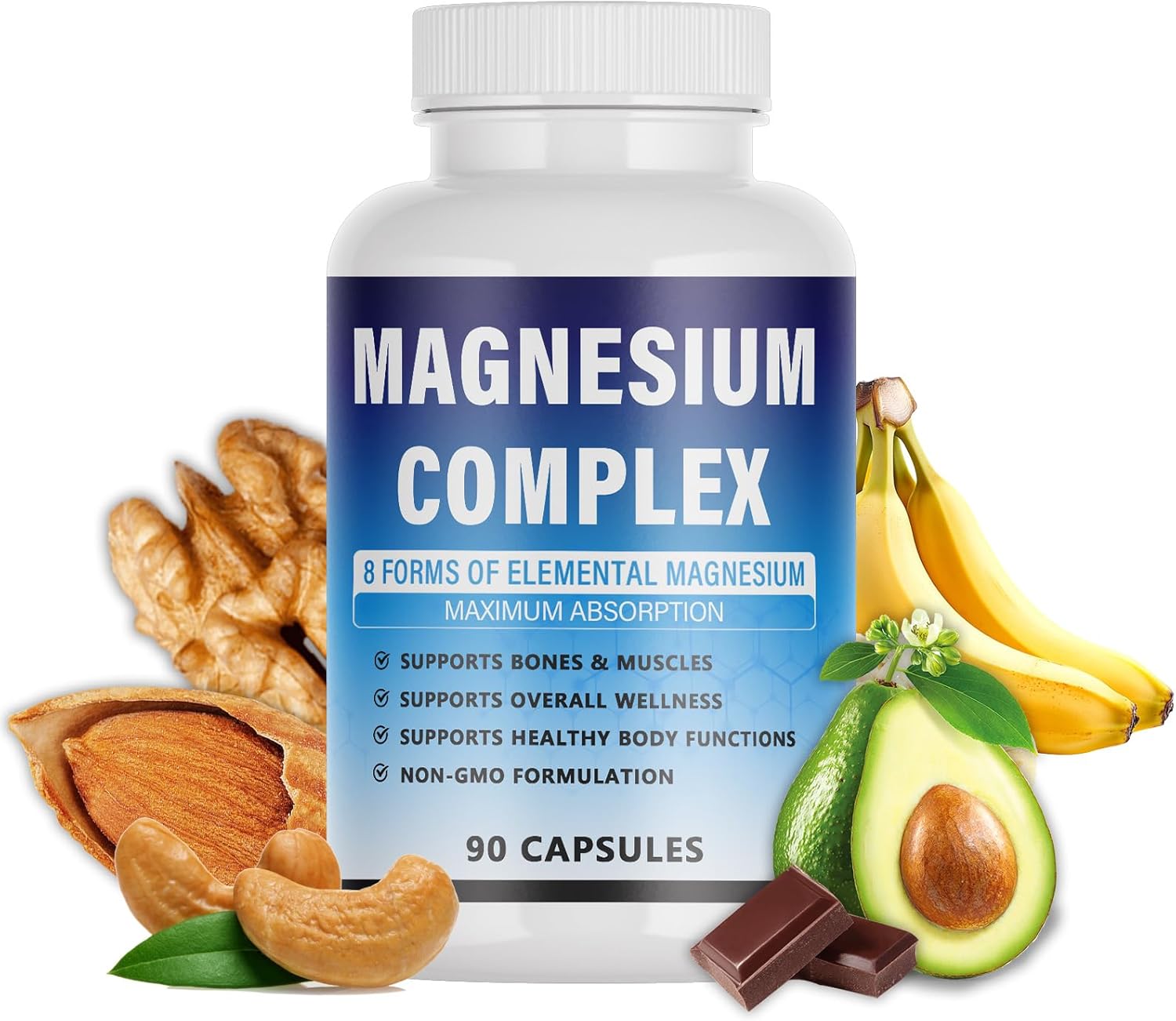 Alveta Magnesium Complex Supplement - 60 Capsules