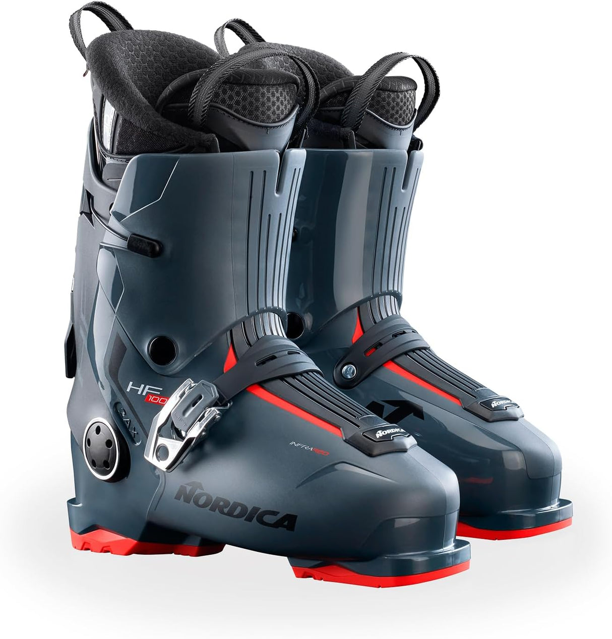 NORDICA Men's Hf 100 Durable Warm Insulated Water-Resistant Easy-Entry All-Mountain Touring Ski Boots Alpine Size:9/9.5