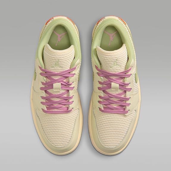 Air Jordan 1 Low SE Women's Shoes (Sail/Olive Aura/Pearl White/Iced Carmine) Size 9