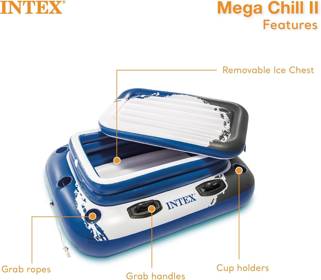 INTEX Mega Chill 2 Cooler - Floating Inflatable Cooler - Model 58821EP