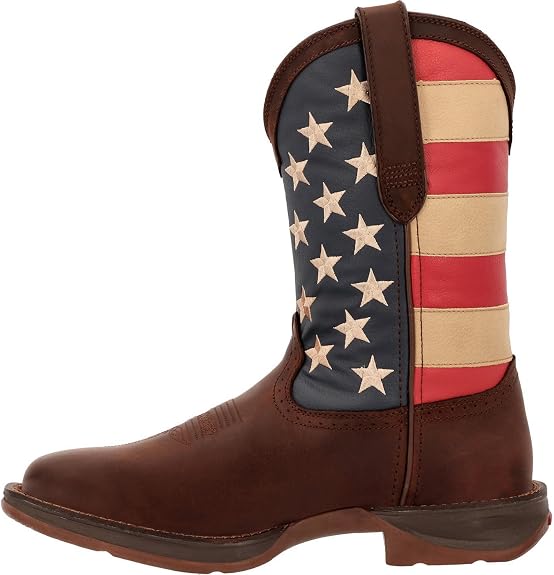 Durango Men's Patriotic Pull-On Western Flag Boots - Brown and Union Flag - Size 13D