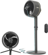 Shark FlexBreeze Fan, Indoor & Outdoor Oscillating Cooling Fan, Floor & Tabletop, Portable Cordless & Corded, Bedroom, Office & Patio Fan, InstaCool Misting Attachment & Remote