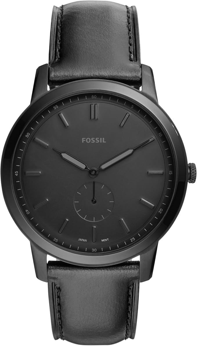 Fossil Minimalist Men's Watch with Leather or Stainless-Steel Band (NEW, OPEN BOX)