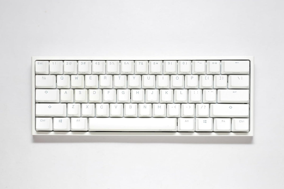 Ducky One 2 Mini Pro RGB Mechanical Keyboard Classic White - Gateron Red Switch