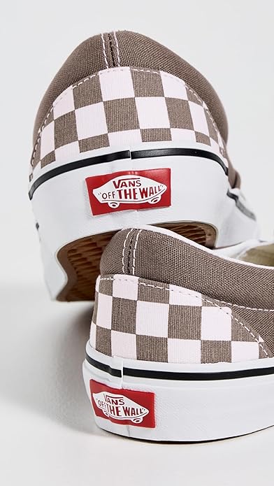 Vans Classic Slip-on Sneakers - Color Theory Checkerboard Walnut - Size: Men 10 /Woman 11.5