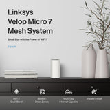 Linksys Velop Micro 7 Dual-Band BE5000 Wi-Fi 7 Mesh System (2-pack)