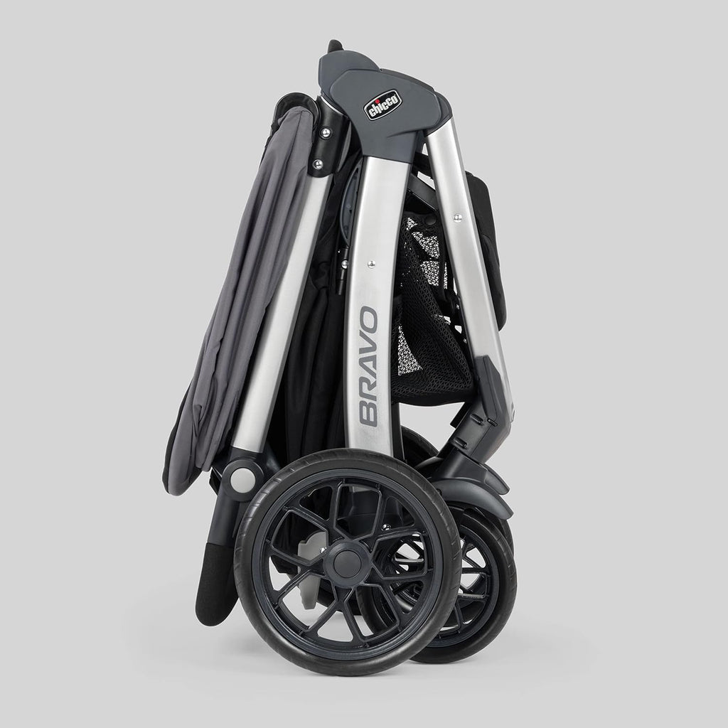 Chicco Bravo 3-in-1 Travel System, Quick-Fold Stroller with Car Seat