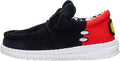 HEYDUDE Unisex Wally Funk Toddler Mickey Mouse - Black/Red - 6C
