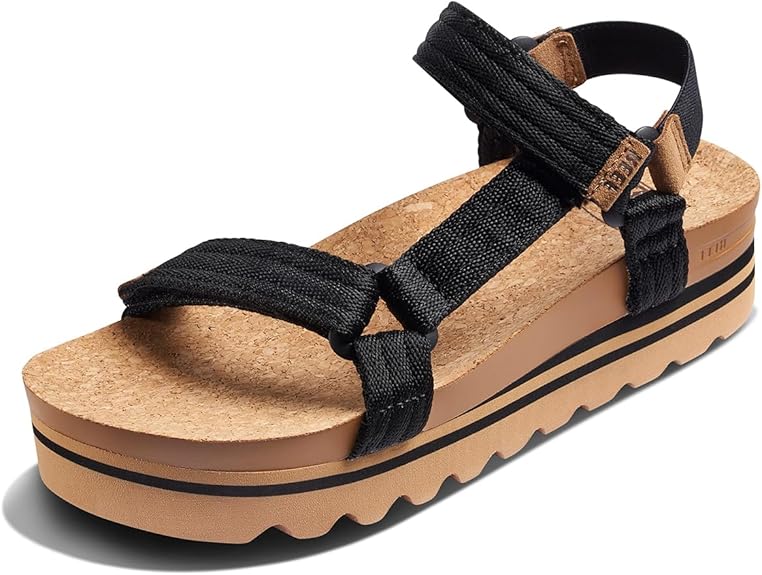 REEF Cushion Rem Hi Women's Platform Sandal, Adjustable Strap, Arch Support and Heel Cupping Size:5