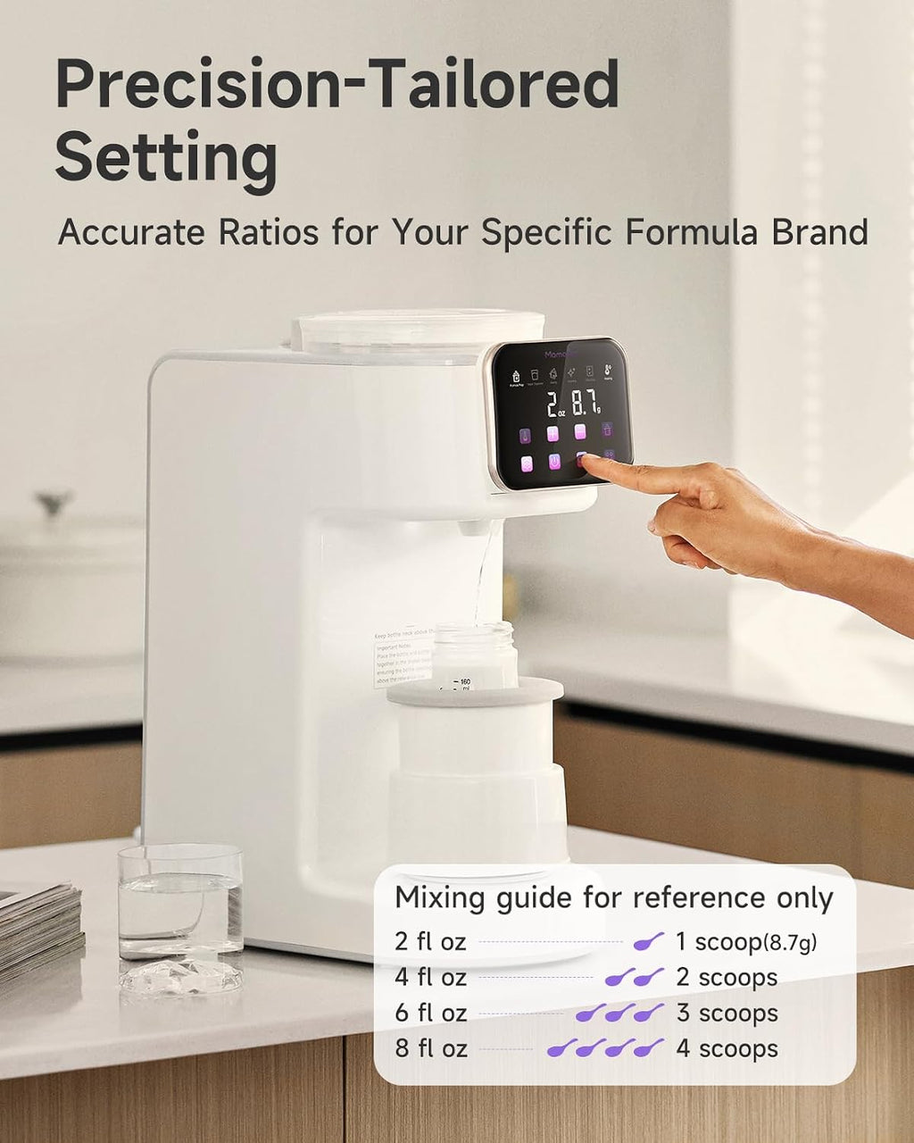 MamaPro PureMix Automatic Formula Dispenser, White