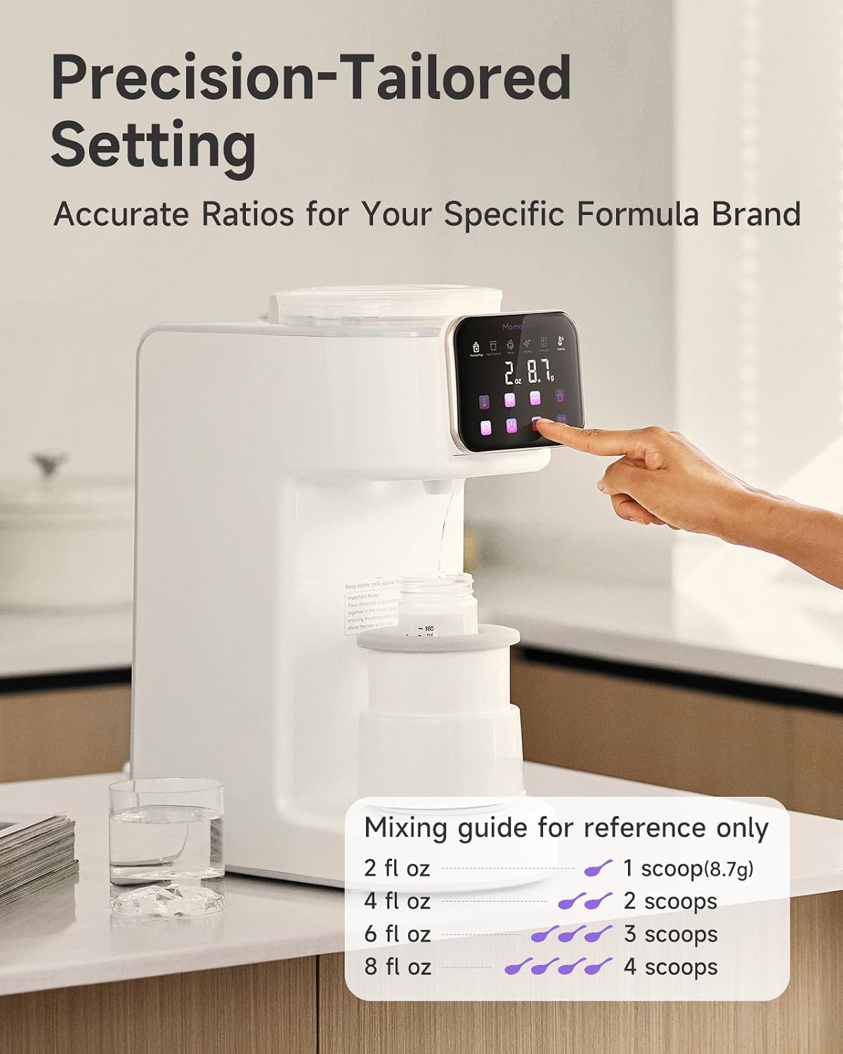 MamaPro PureMix Automatic Formula Dispenser, White