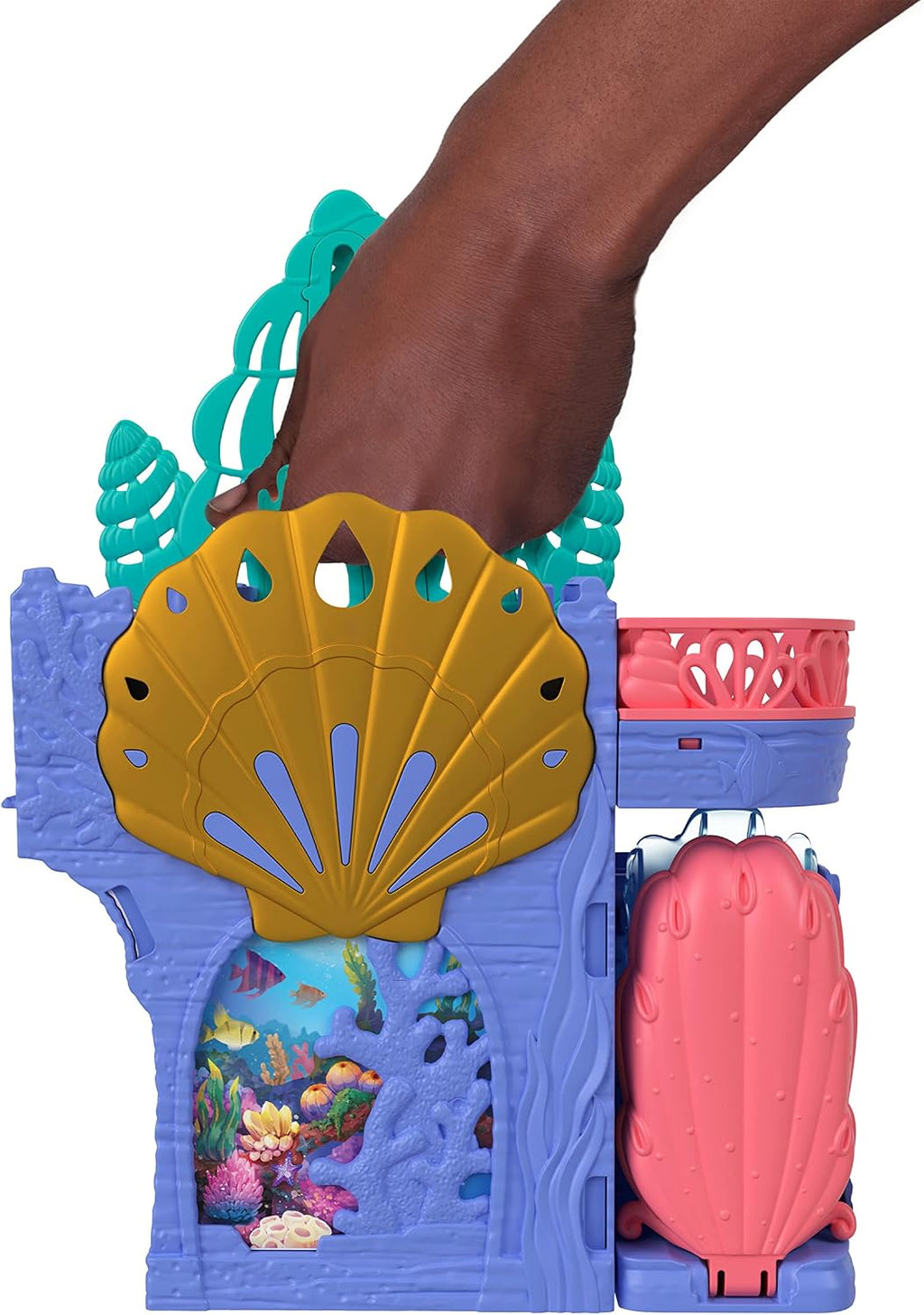 Disney Princess Ariel Storytime Stackers Doll House with Mermaid Small Doll & 10 Accessories