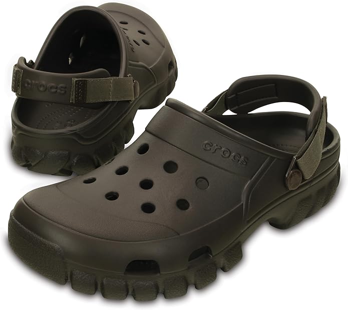 Crocs Unisex Adult Offroad Sport Clogs Black/Graphite, 10 Men/12 Women