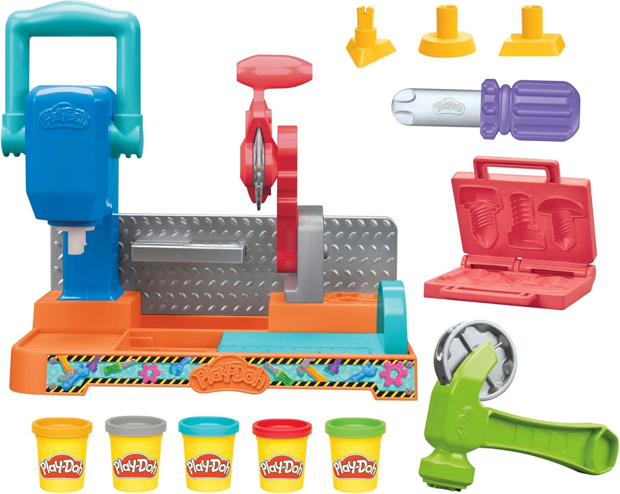 Play-Doh Stamp and saw tool bench (New open box)