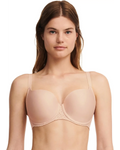 Chantelle Norah Open Neckline T-Shirt Bra (C13FN0-01N) - Nude - Size 32D