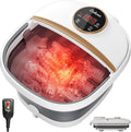 Gehona - Collapsible Foot Spa Bath with Heat, Foot Massager with Two Side Supports, Leakage Protector, Temperature Control, Bubbles!