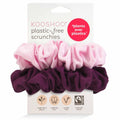 KOOSHOO Plastic Free Scrunchies - Pink/Beet - 2ct