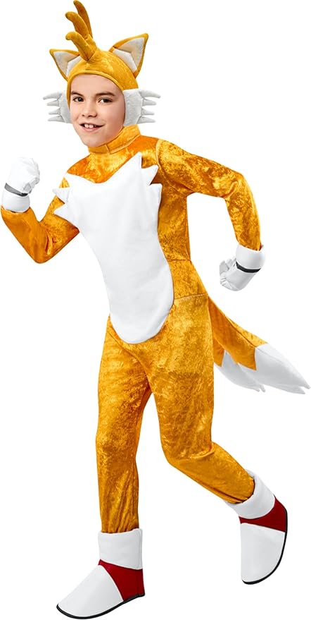Rubies Sonic the Hedgehog: Tails Costume for Kids, Boy's Large