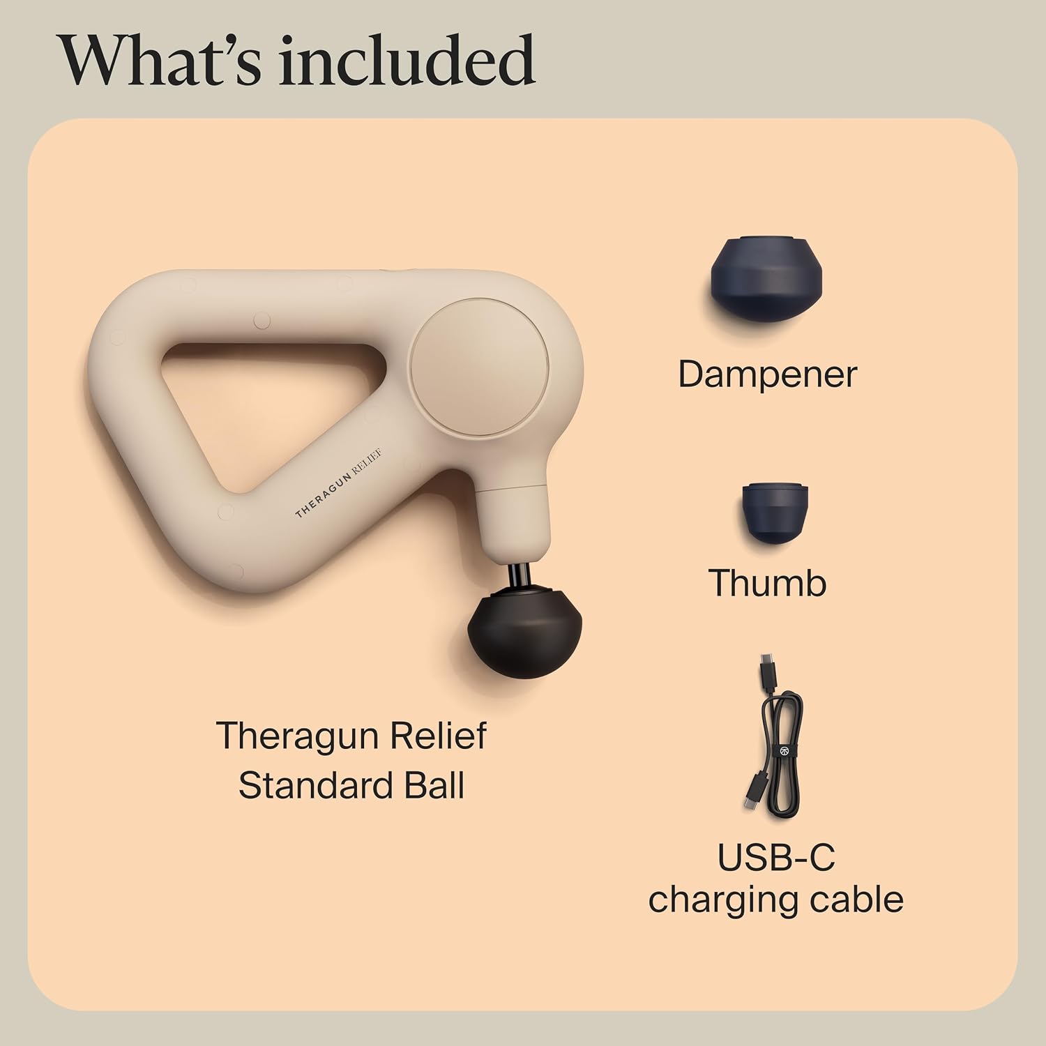 TheraGun Relief by Therabody - Easy-to-Use, Comfortable & Light Handheld Percussion Massage Gun